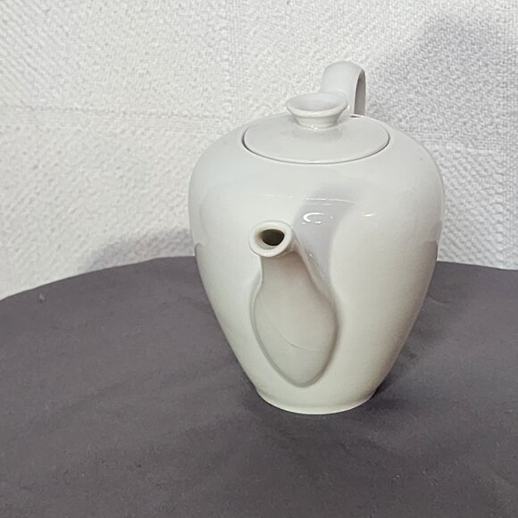 R KPM Krister Germany White Pattern KPM132 Porcelain Coffee Pot 1952-1965 MCMod - Picture 12 of 16